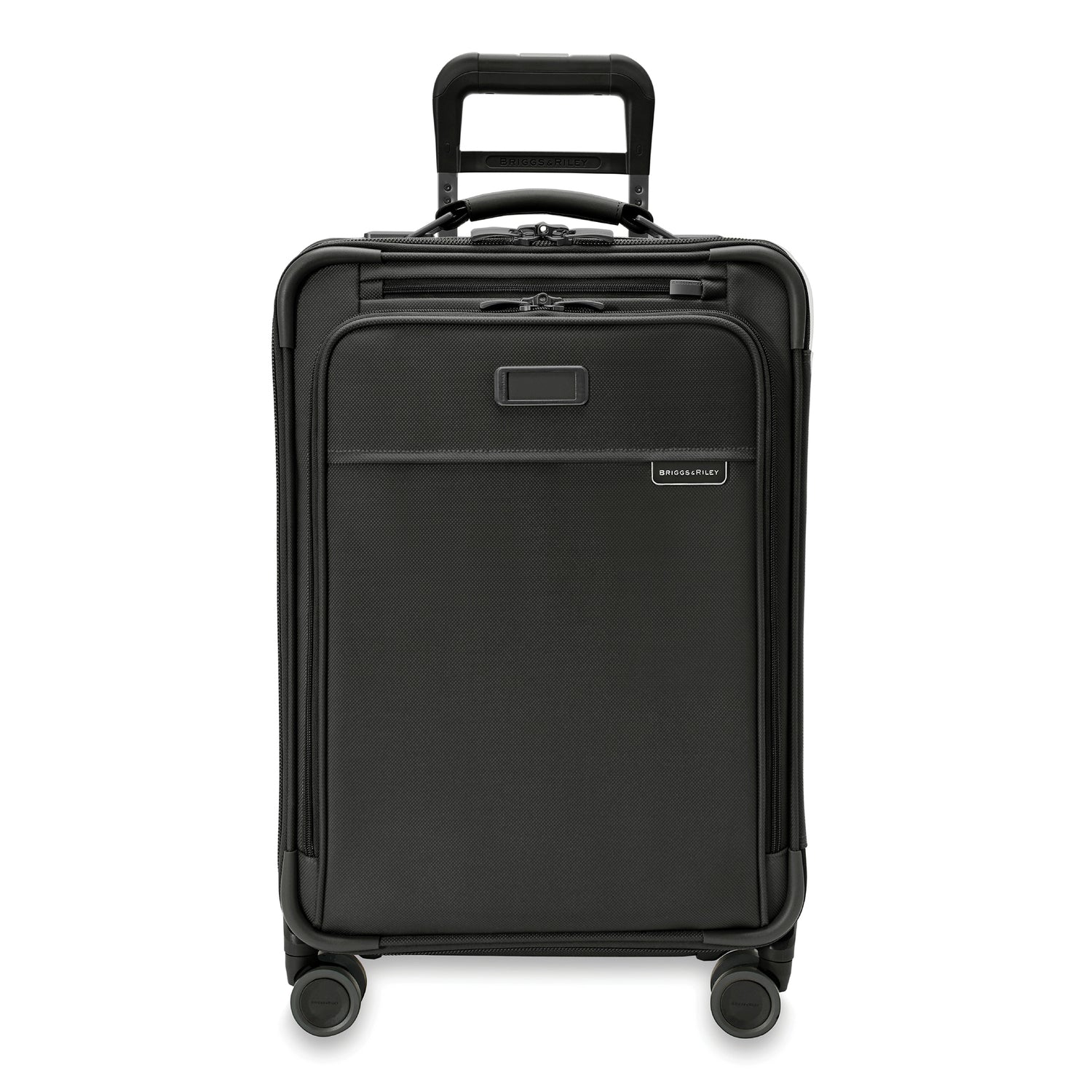 Briggs and Riley Essential Carry-On Spinner Front #colour_black