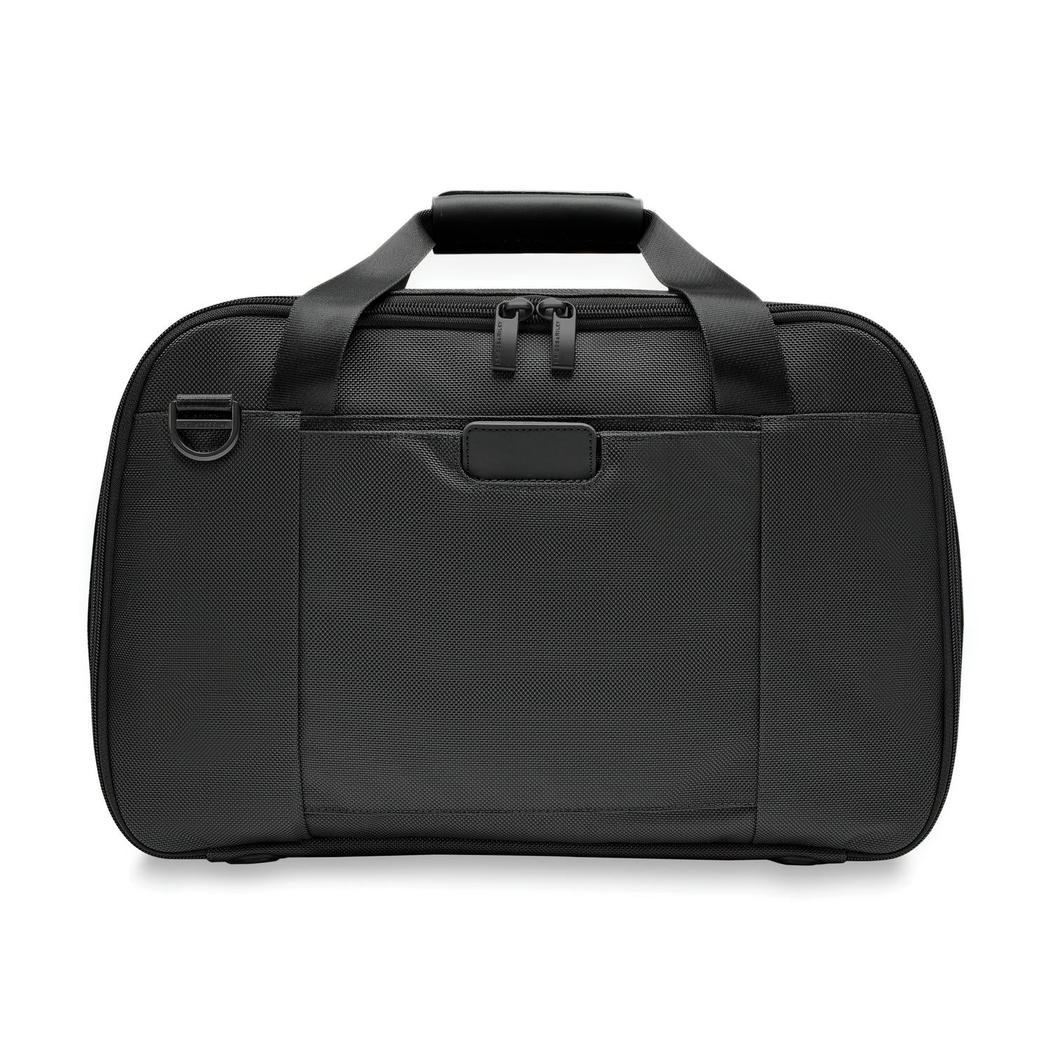 Briggs and Riley Expandable Cabin Bag Black Back View  #colour_black