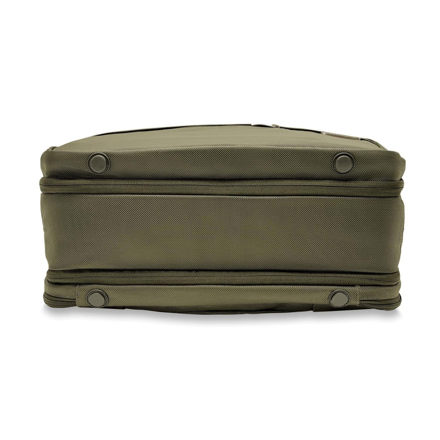 Briggs and Riley Expandable Cabin Bag Olive Bottom #colour_olive