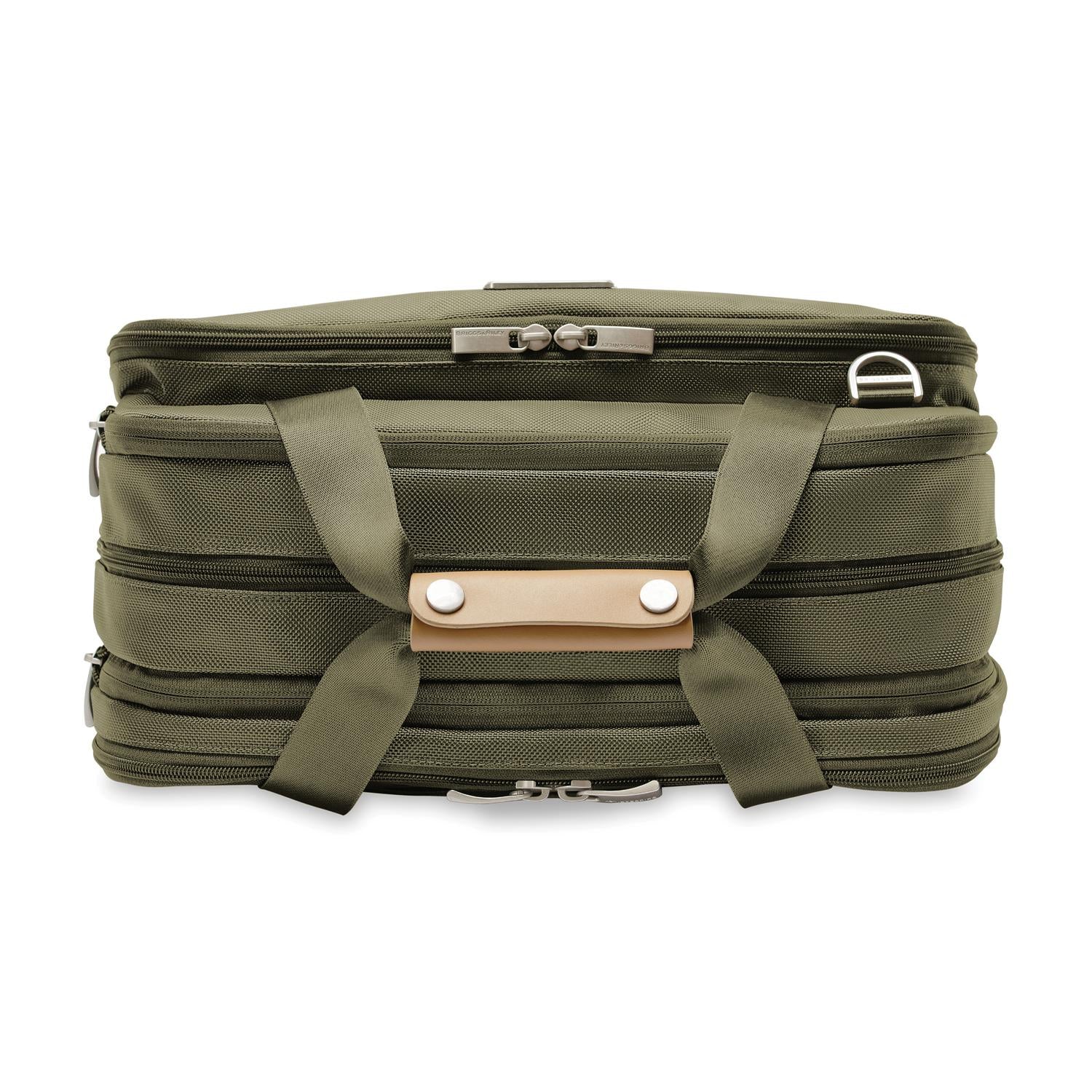 Briggs and Riley Expandable Cabin Bag Olive Top #colour_olive