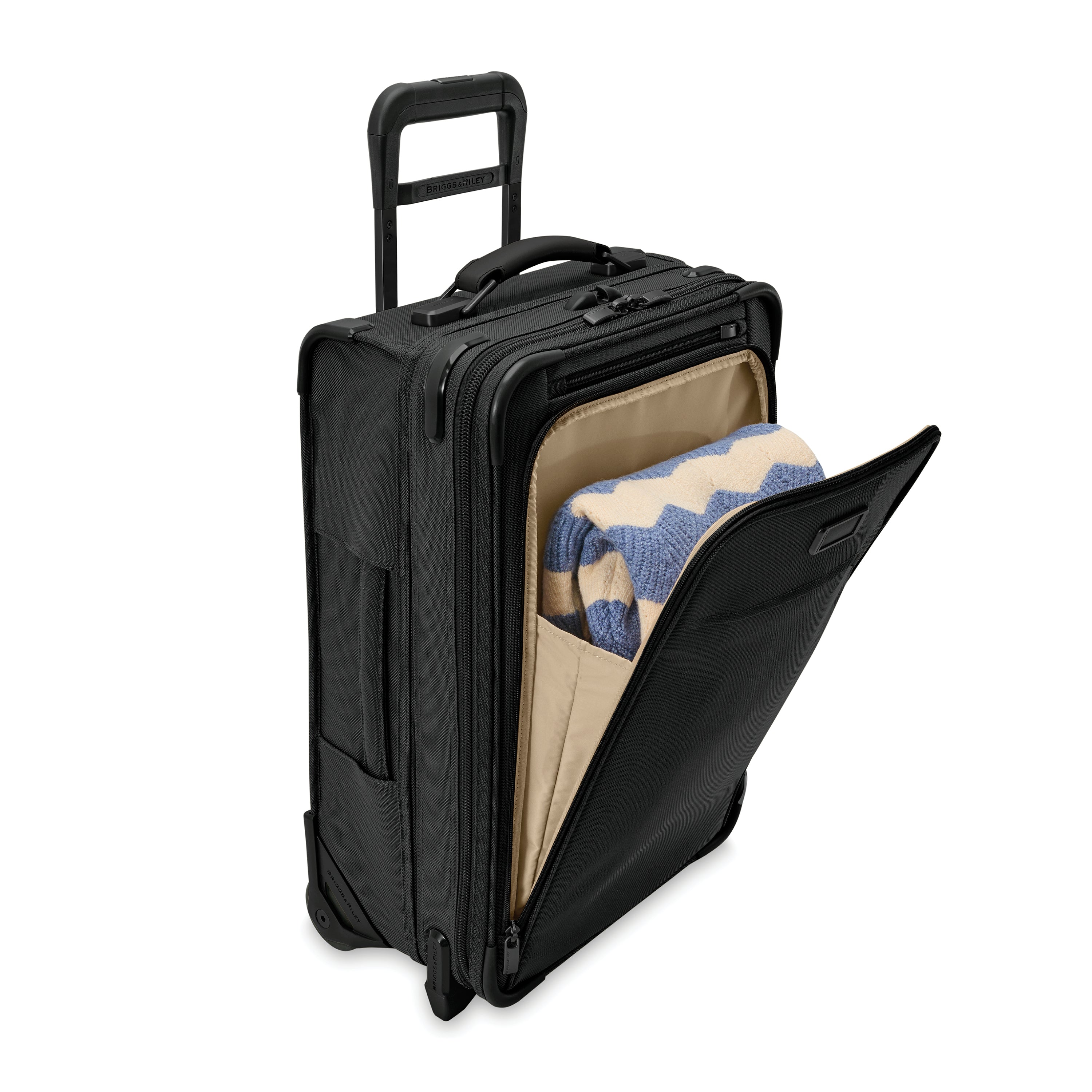 Essential 56cm 2-Wheel Expandable Carry-On #colour_black