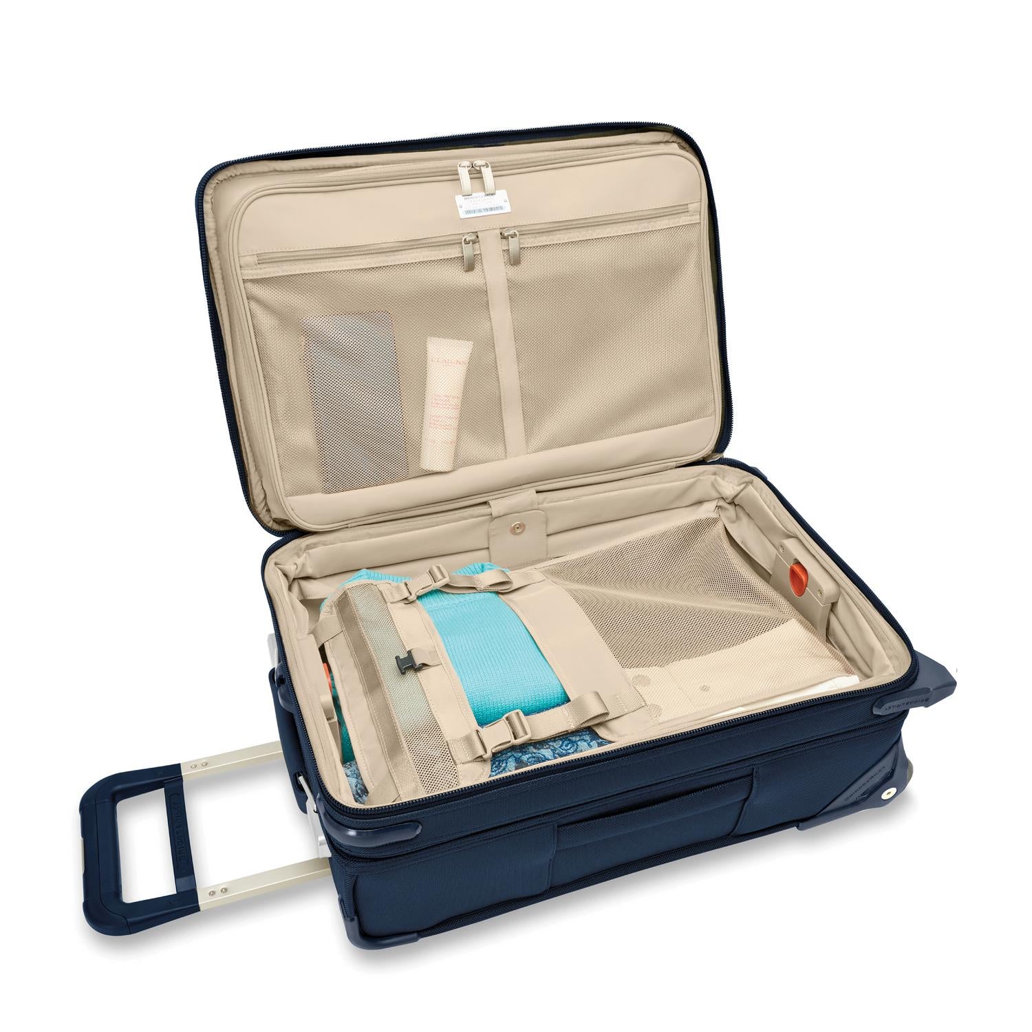 Essential 56cm 2-Wheel Expandable Carry-On #colour_navy