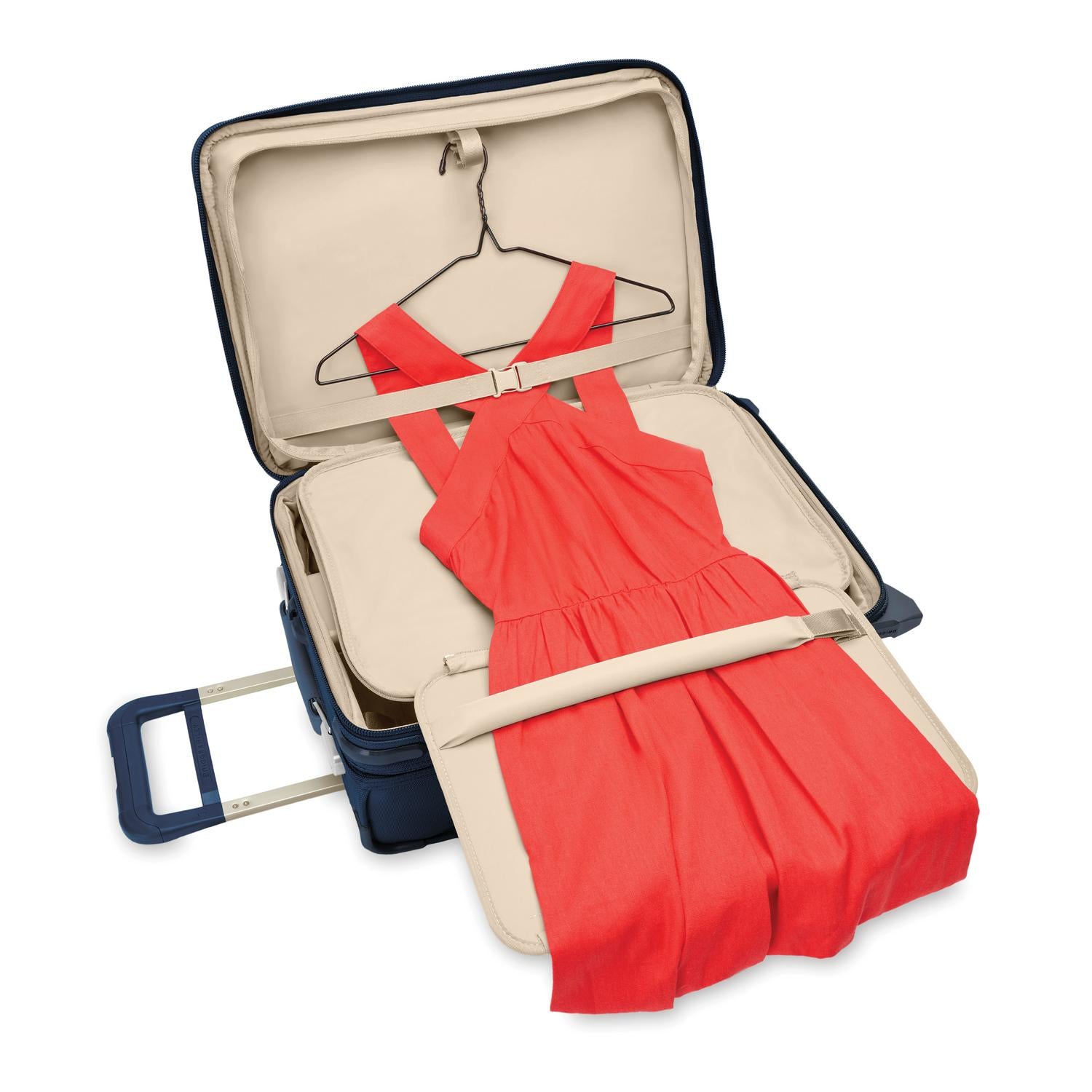 Essential 56cm 2-Wheel Expandable Carry-On #colour_navy