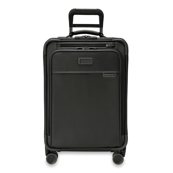 Briggs and Riley Essential Carry-On Spinner Front #colour_black