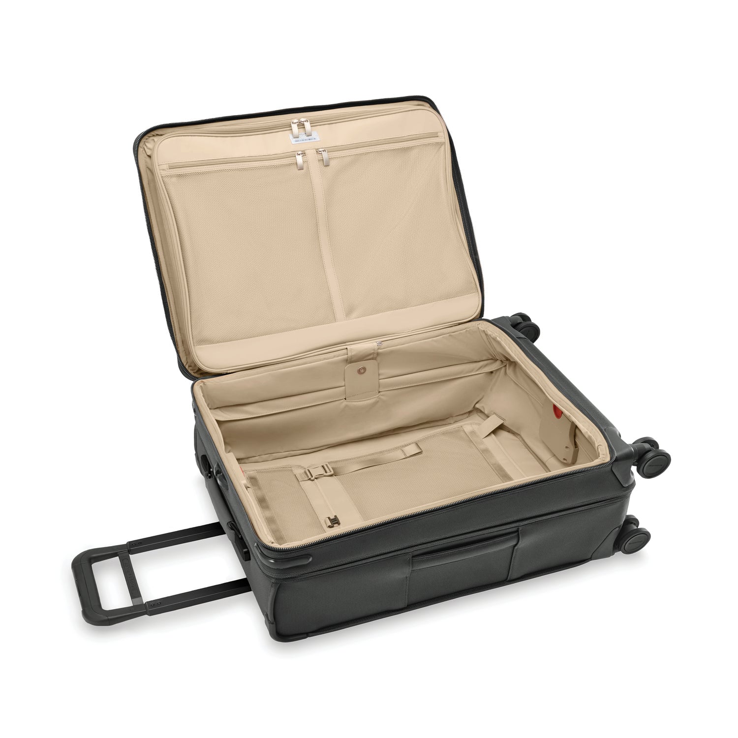 Compact 61cm Checked Expandable Spinner #colour_black