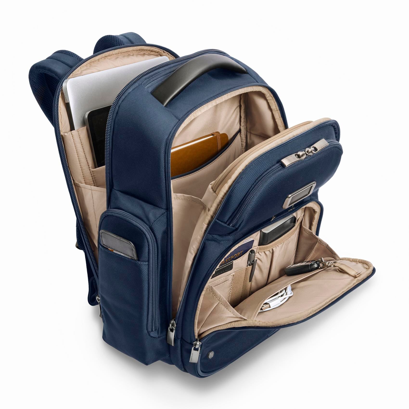 large cargo backpack #colour_navy