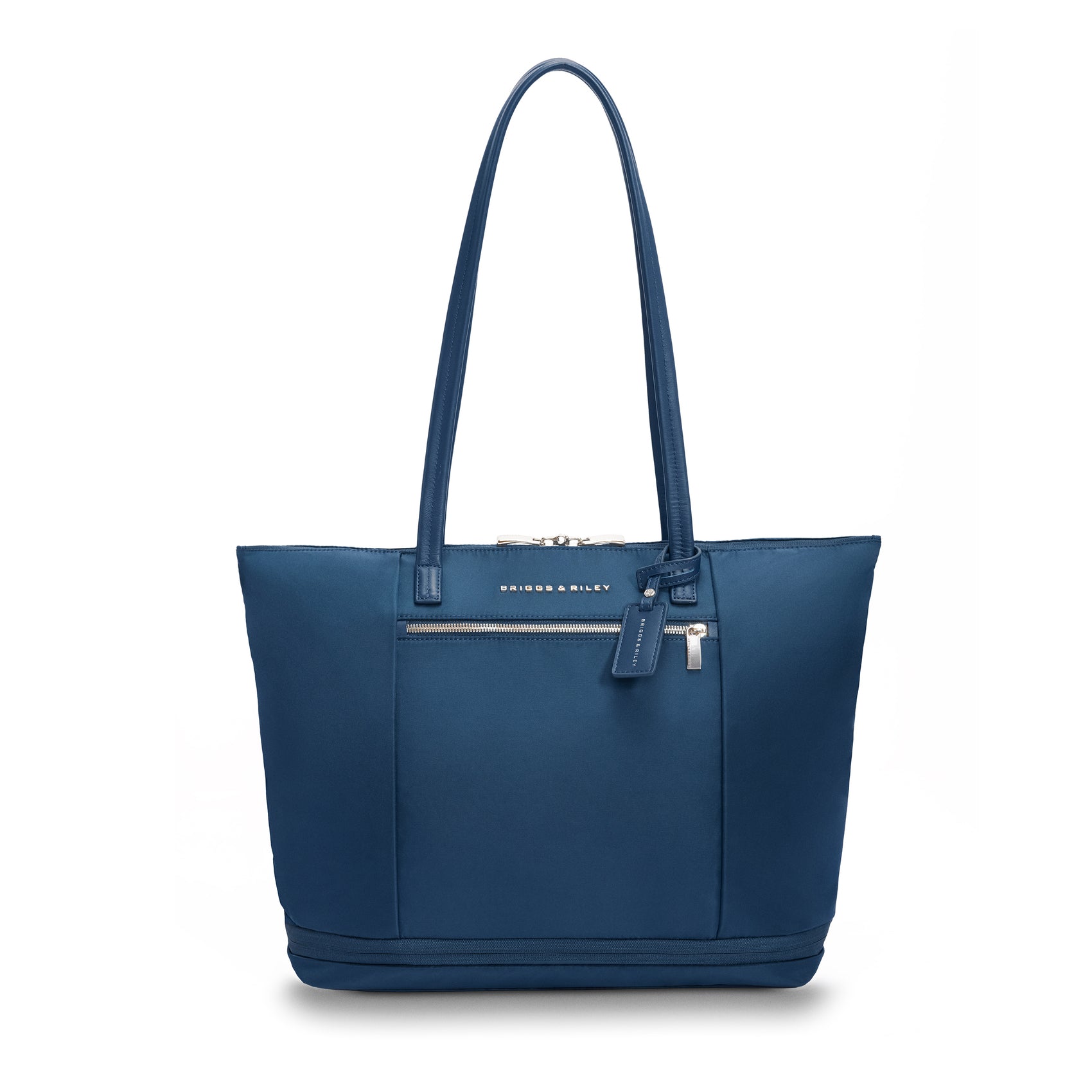 expandable tote, front view #colour_navy