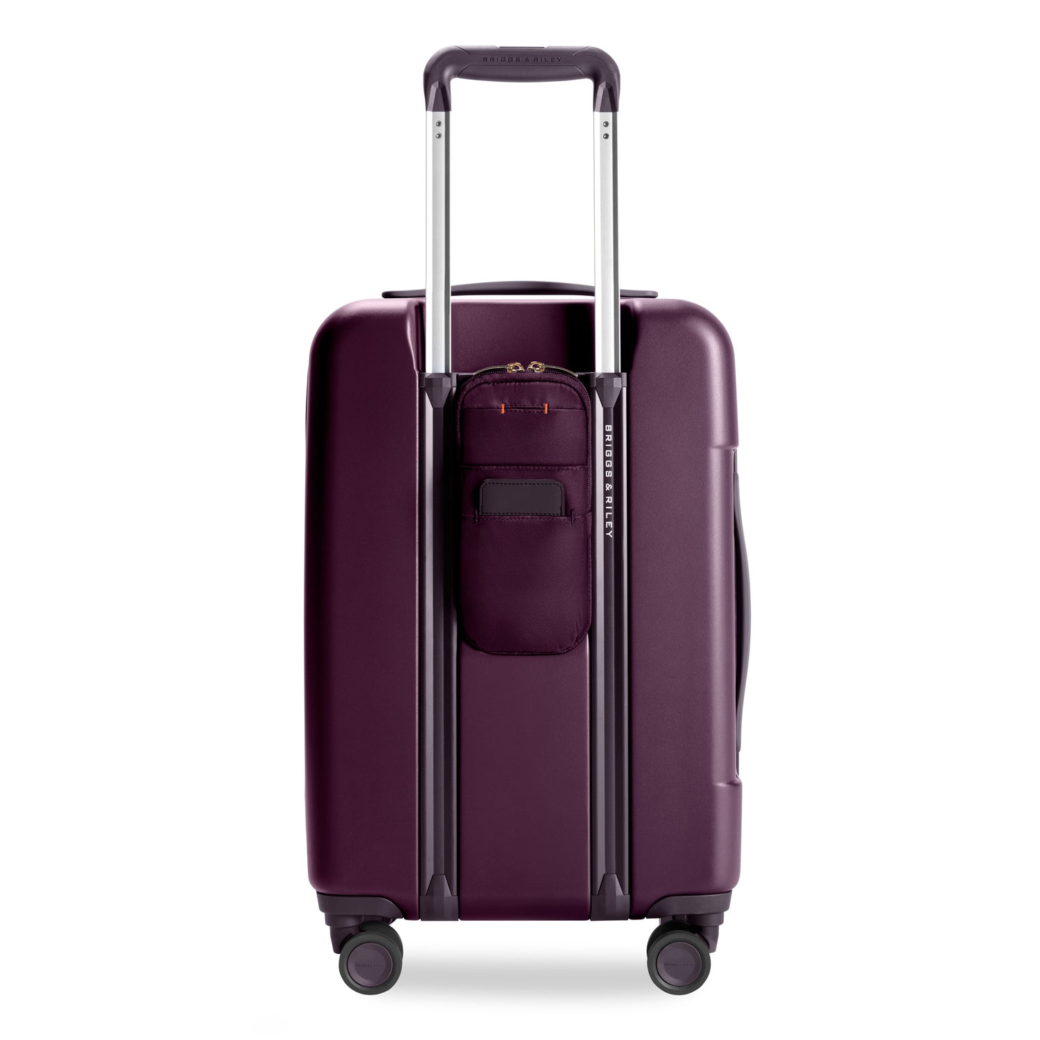 Essential Front Pocket Carry-On Expandable Spinner in Plum #colour_plum