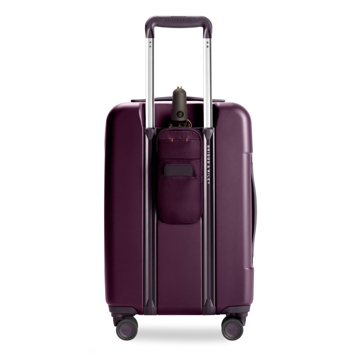 Essential Front Pocket Carry-On Expandable Spinner in Plum #colour_plum