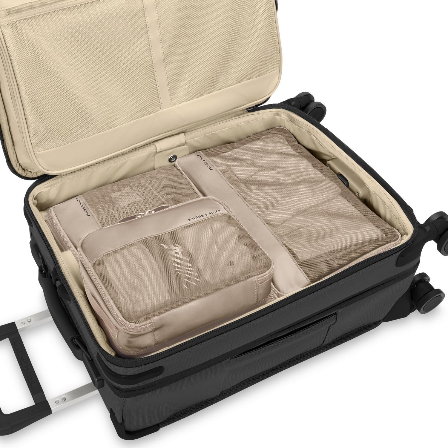 Checked packing Cubes #colour_tan