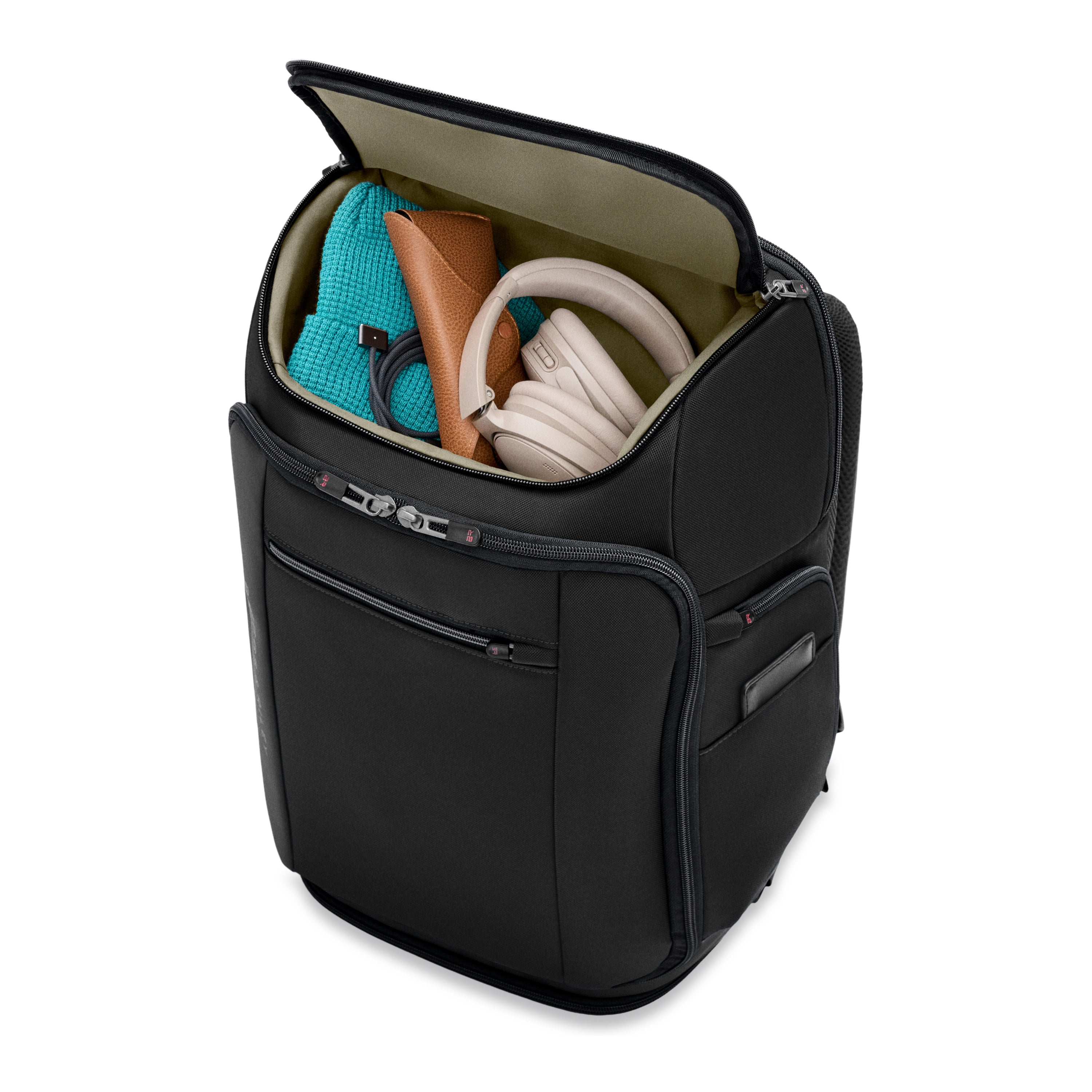 U-Zip Travel Backpack #color_black
